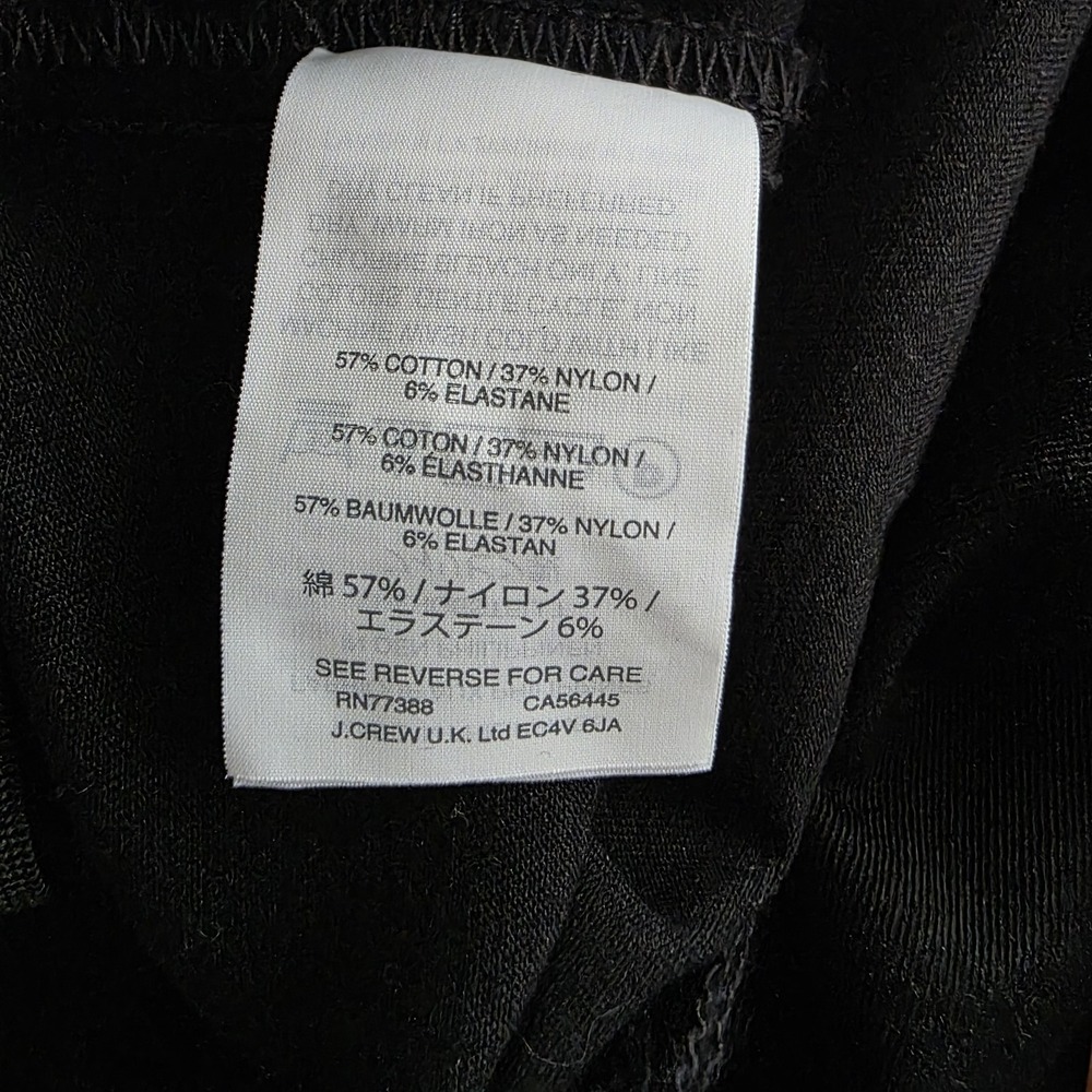 Madewell Fraser Slim Pant Womens Sz 29 Black Preppy Business Acadameia NWT - Picture 7 of 9